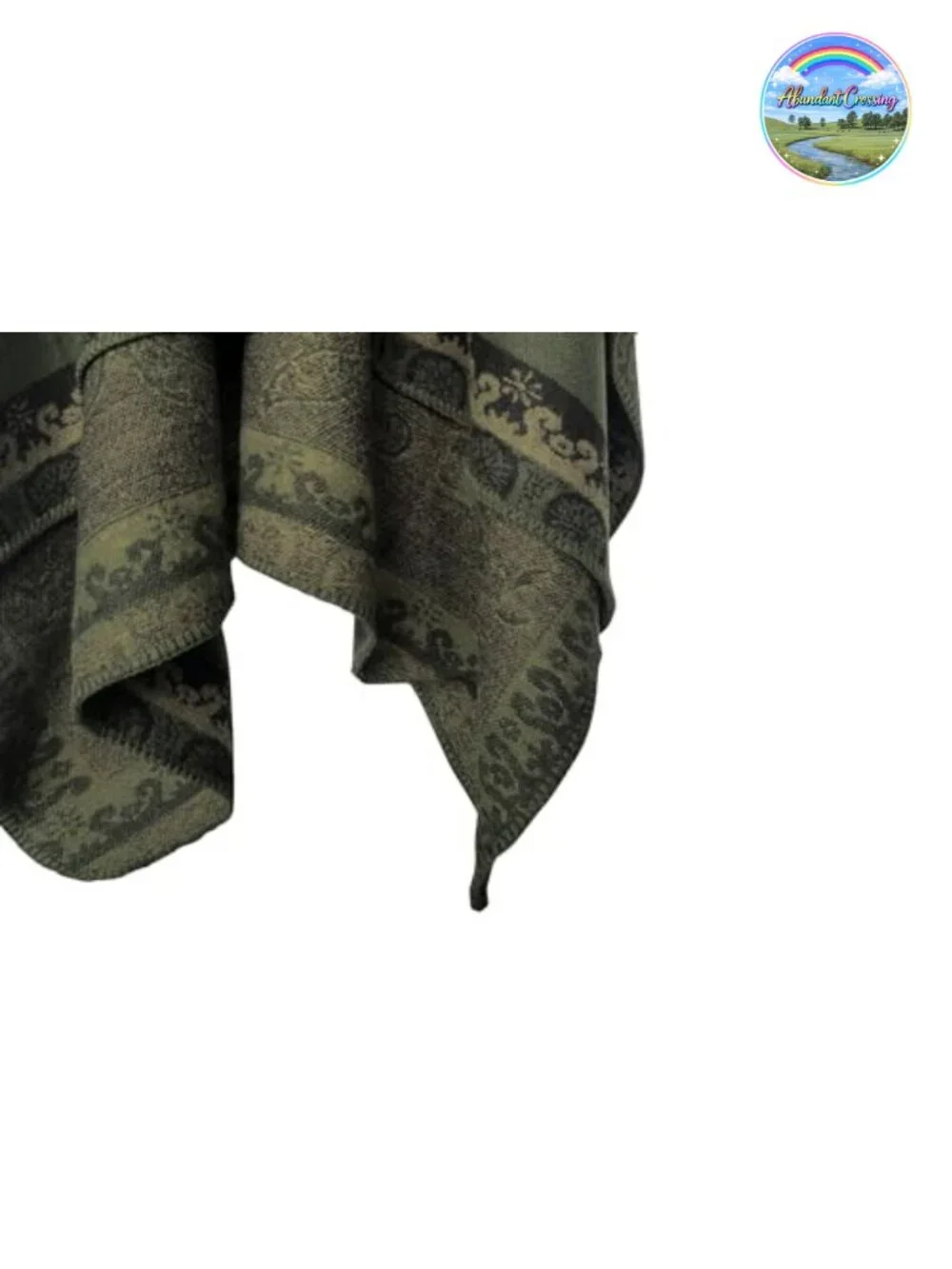 Women's Color Block Shawl Wrap Open Front Poncho Cape Polyester Knit Winter